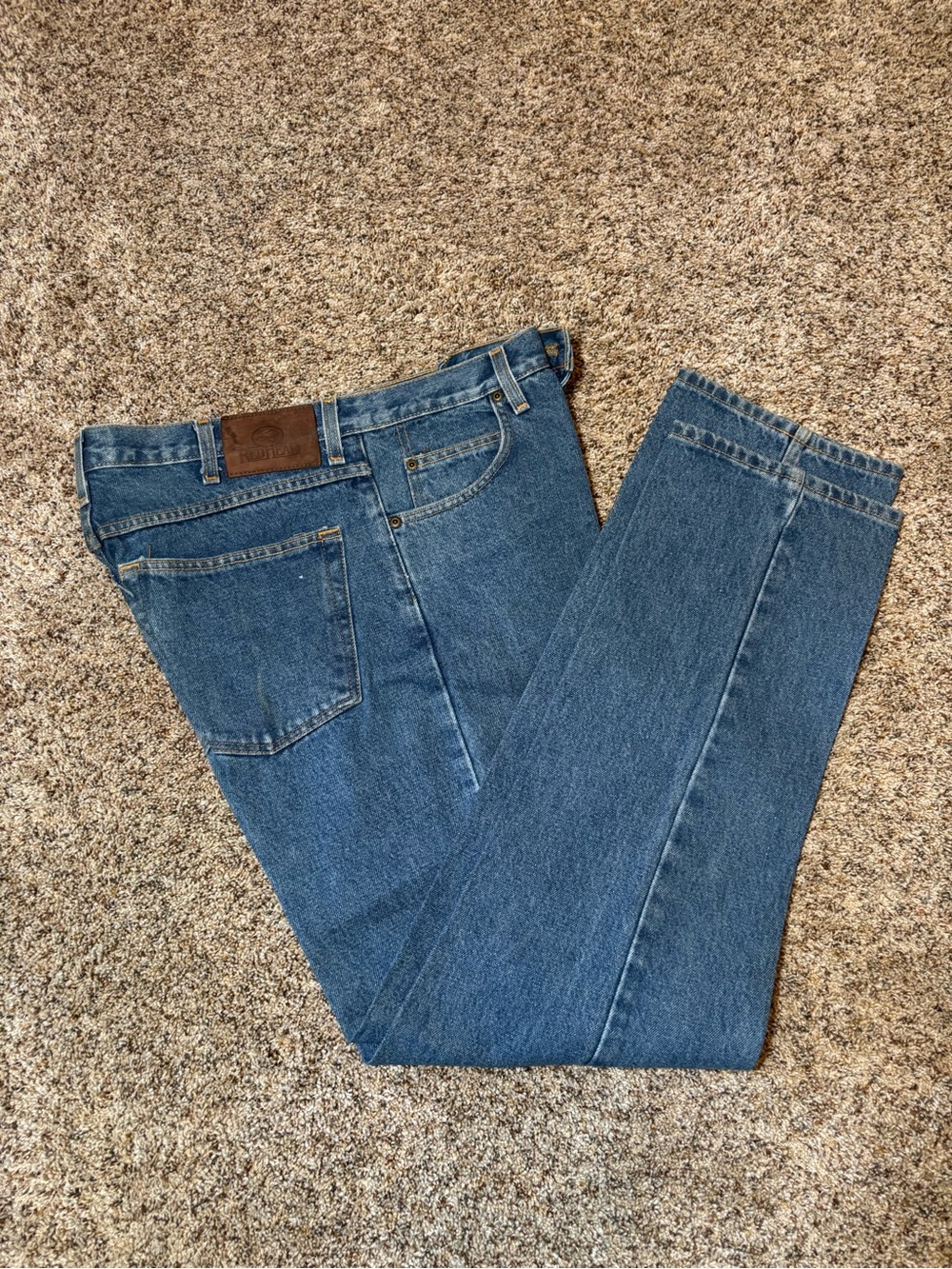 E189 Vintage RedHead Men's Straight-Leg Denim Jeans, 35 x 34